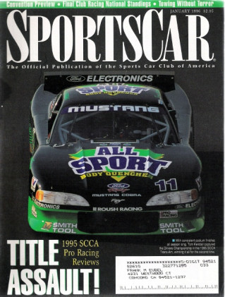 SPORTS CAR 1996 JAN - TOM KENDALL, FINAL CLUB RACING NATIONAL STANDINGS